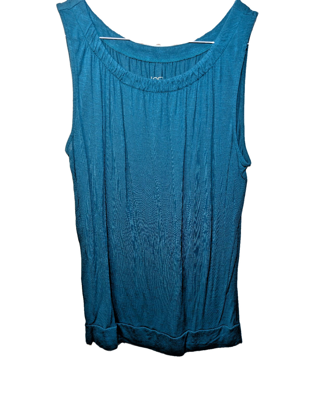 Ann Taylor LOFT Teal Tunic Tank Top Sleeveless Top Size Small Stretchy Shirt